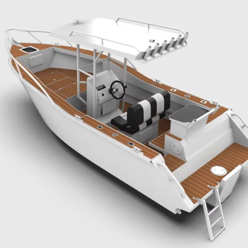 Sea Raider aluminium plate fishing boat on the water