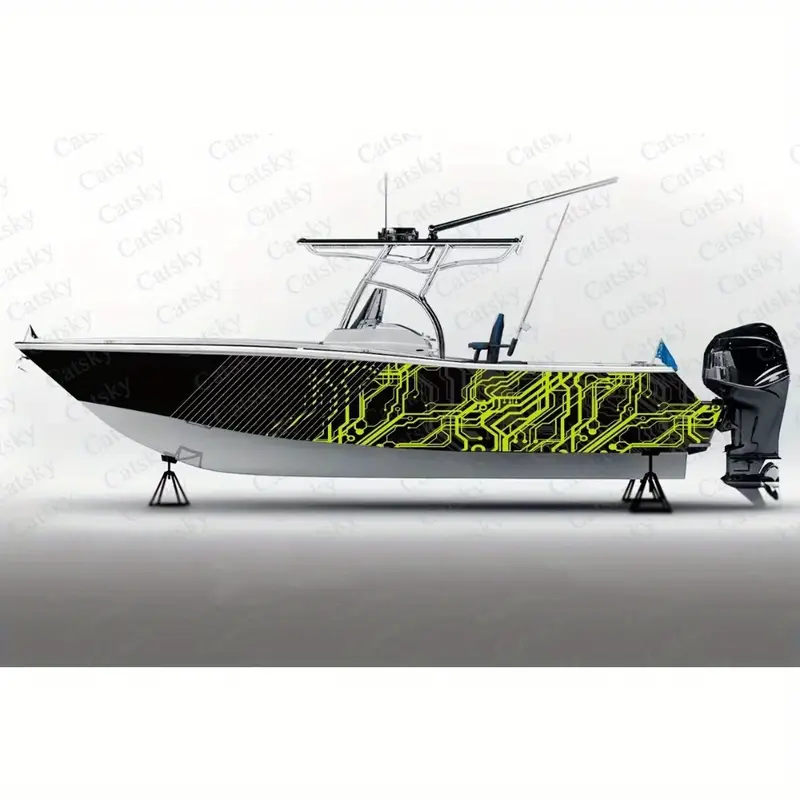 Abstract Geometric Boat Sticker Pack