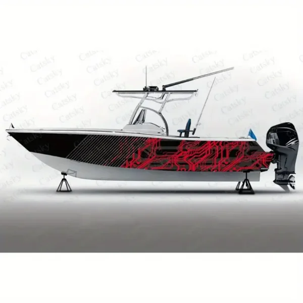 Abstract Geometric Boat Sticker Pack - Image 2