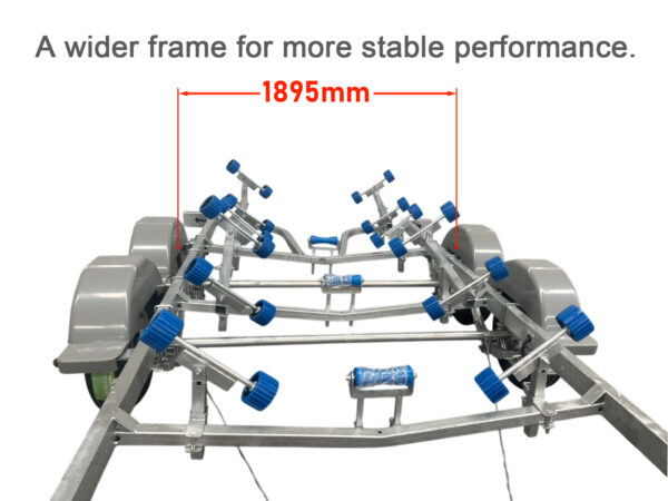 5.7M Galvanised Tandem Boat Trailer ATM 2000kg - Image 3