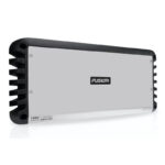 Fusion Signature Series SG-DA61500 6-channel marine amplifier with silver housing and black finned heat sink