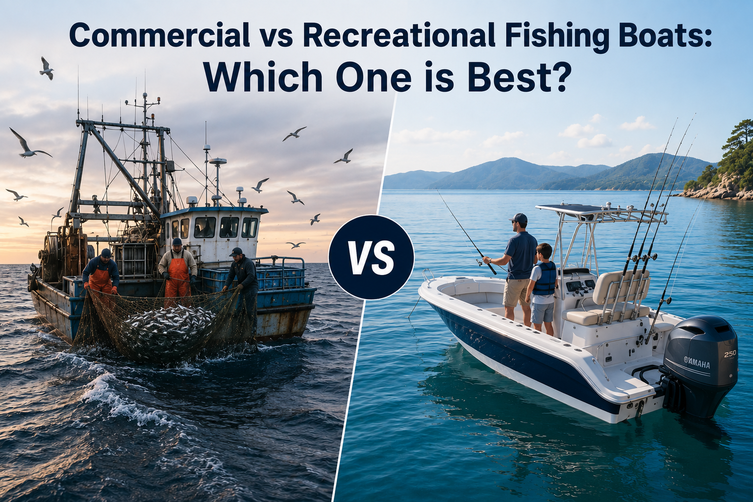 Commercial vs Recreational Fishing Boats: Which One is Best?