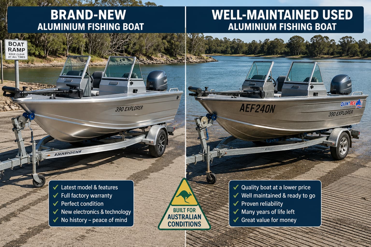 New vs Used Aluminium Fishing Boats: Which Option Is Right for Australian Anglers?