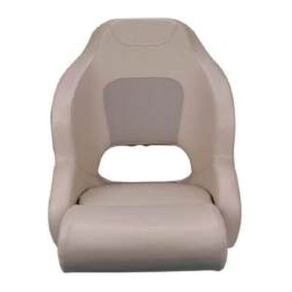 Deluxe Sport Flip-Up Boat Seat, Beige/Taupe (ASM18003)