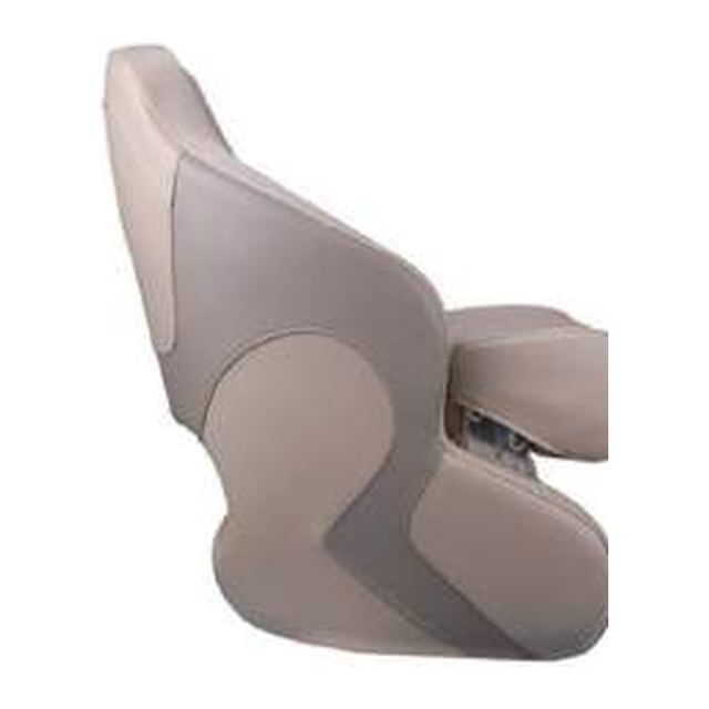 Deluxe Sport Flip-Up Boat Seat, Beige/Taupe (ASM18003) - Image 2