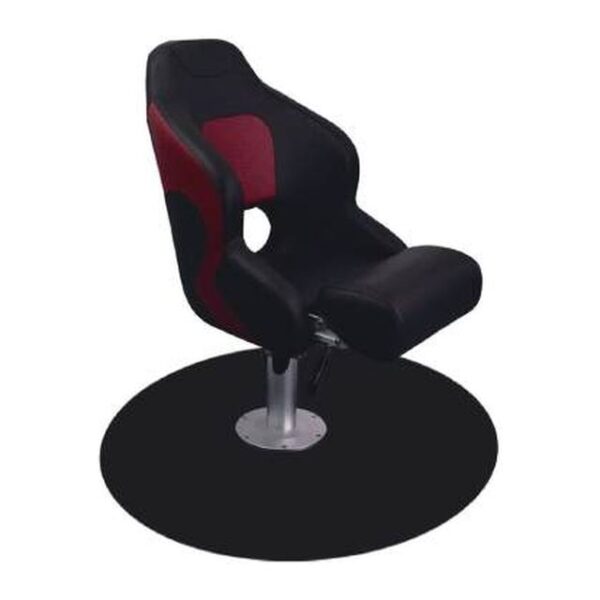 Flip-Up Bolster Bucket Boat Seat, Black/Red (ASM18006)