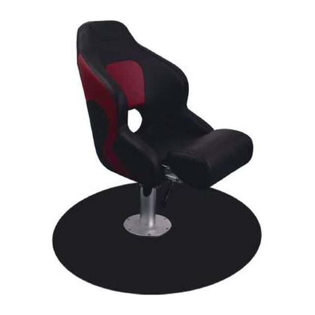 Flip-Up Bolster Bucket Boat Seat, Black/Red (ASM18006)
