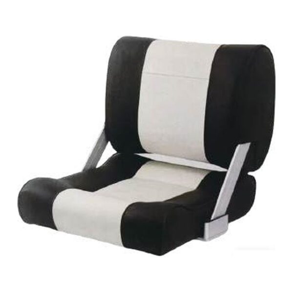 Reversible Back Boat Seat, Black/White (ASM18011)