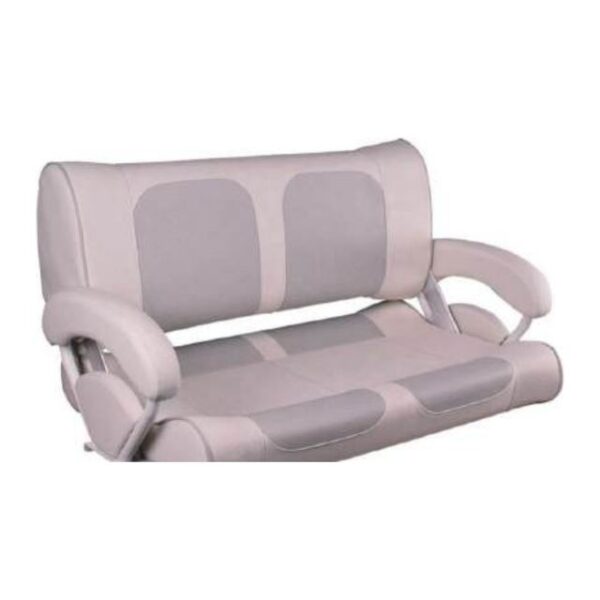 Boat Seat Double Bench with Armrests and Flip-Back Backrest (ASM18020)