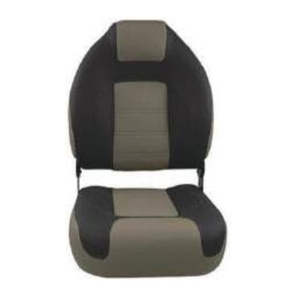 Boat Seat High Back with Flip-Up Bolster, Beige/Charcoal (ASM18031)