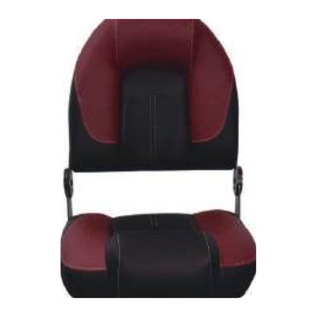 Boat Seat High Back with Flip-Up Bolster, Burgundy/Black (ASM18032)
