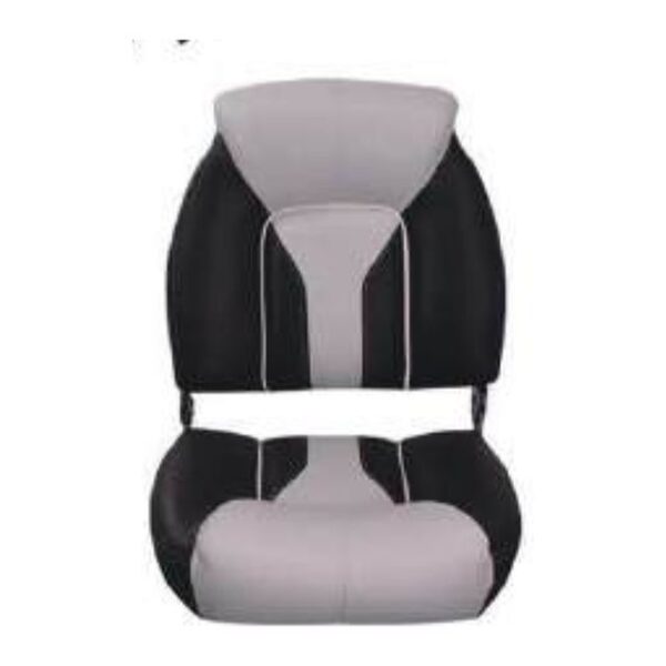Boat Seat High Back Folding, Black/Light Grey (ASM18033)