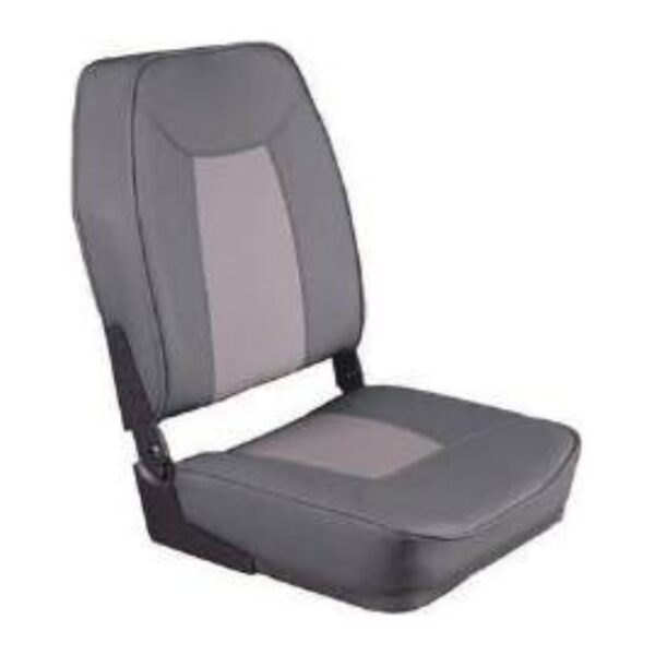 Boat Seat High Back Folding, Grey Two-Tone (ASM18037)