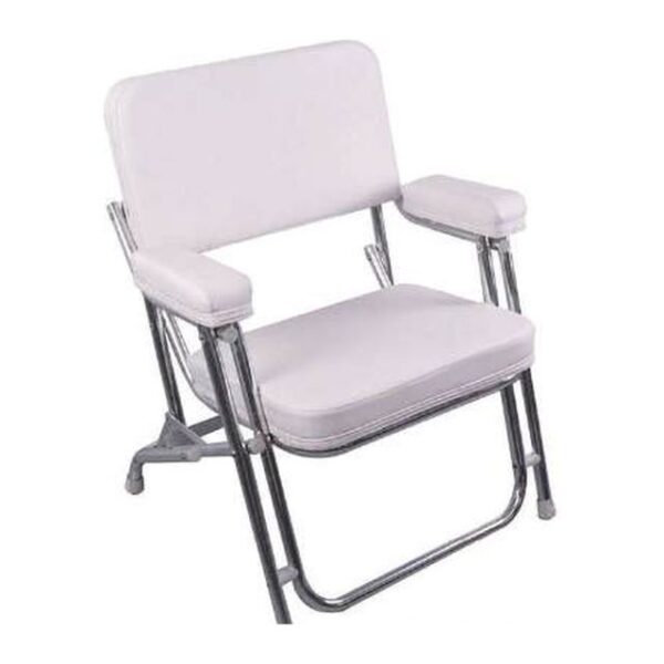 Boat Seat - Deck Chair Premium Folding, White