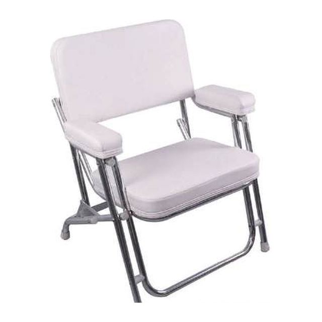 Boat Seat - Deck Chair Premium Folding, White