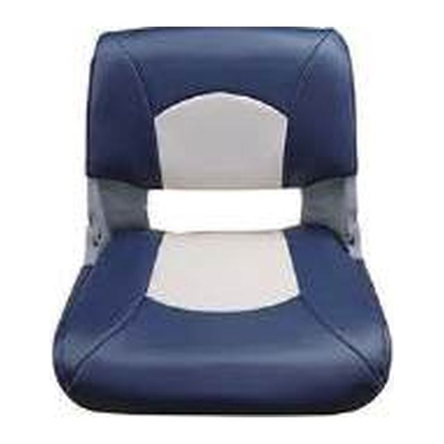 Boat Seat - Skipper Standard Folding, Navy/Grey/White