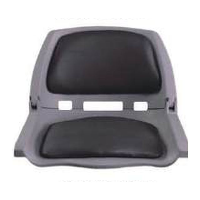 Boat Seat - Skipper Standard Folding, Grey with Black Cushions