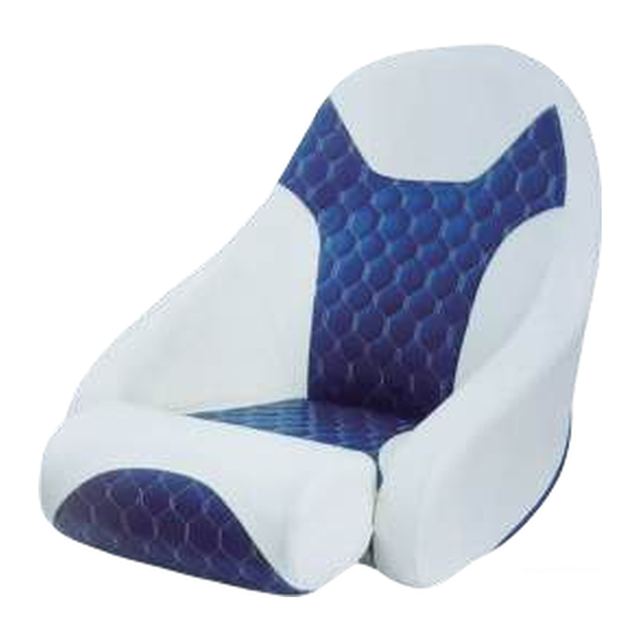 Boat Seat - Sport Bucket, Blue/White