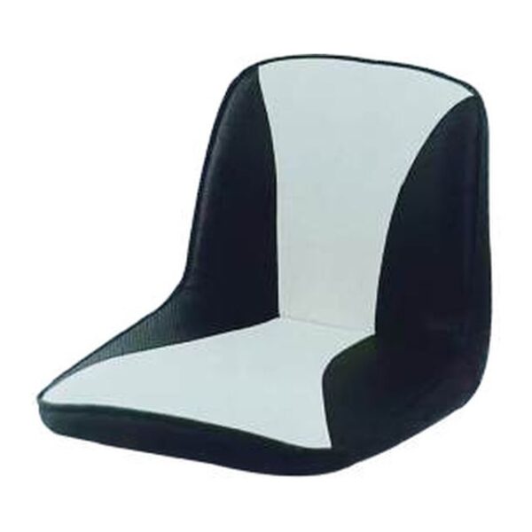 Boat Seat - Contoured Shell Seat, Black/White