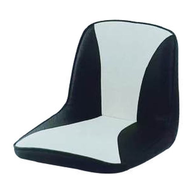 Boat Seat - Contoured Shell Seat, Black/White
