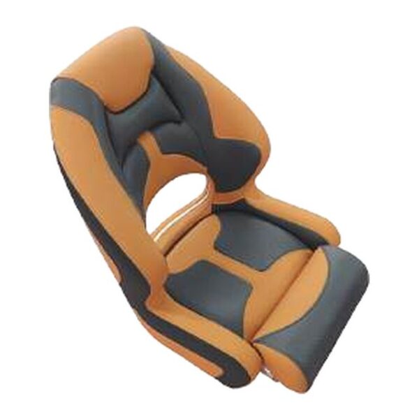 Boat Seat - Flip-Up Sport Seat, Orange/Charcoal