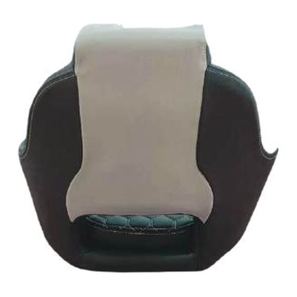 Boat Seat - Sport Helm Seat Hex Stitch, Black/Grey