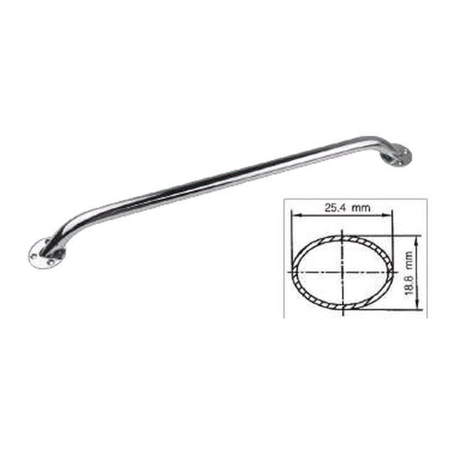 Oval Handrail,Round Base Screwed