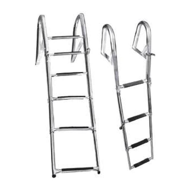 Folding Telescopic Ladder With Handrails