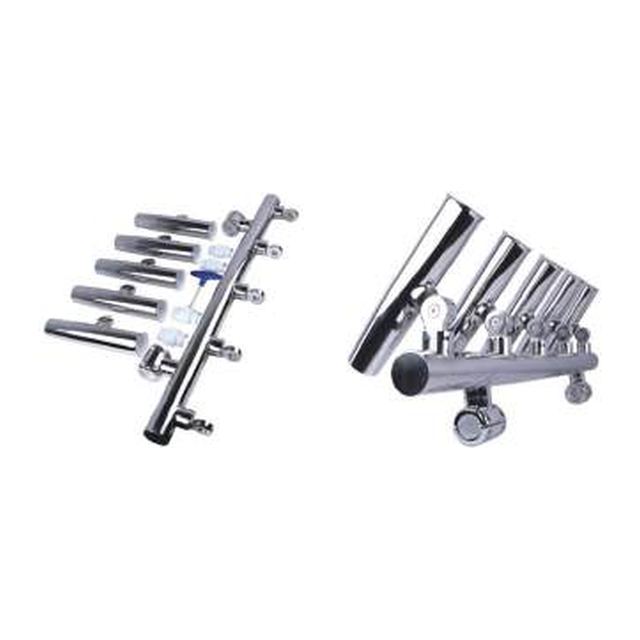 5 Rod Holders Rail Mount