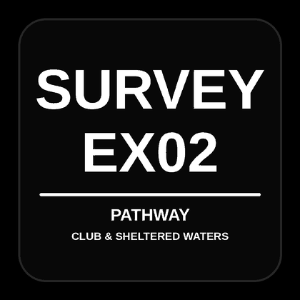Survey EX02 pathway - club and sheltered waters