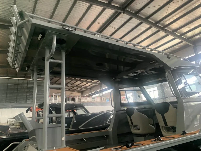 Cabin interior looking aft through the hardtop