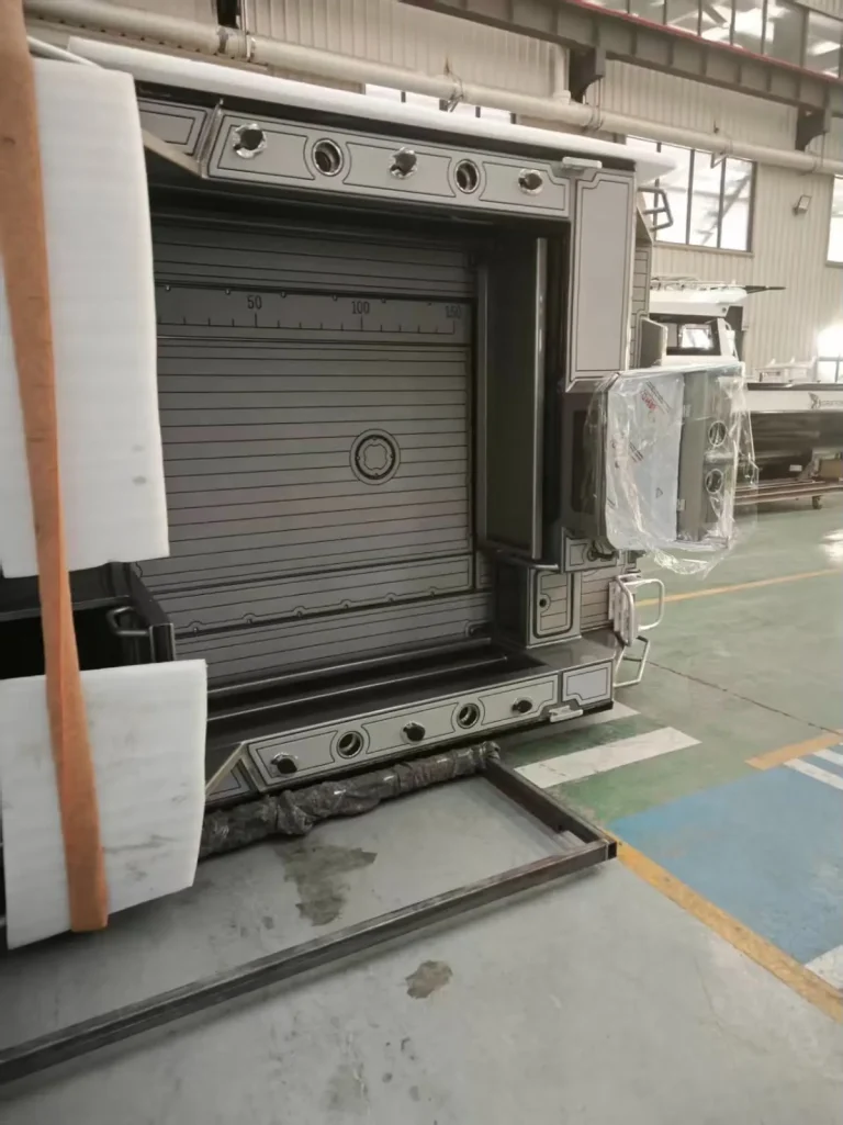 Cabin module packed for transport