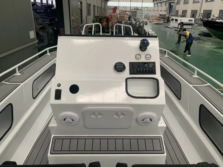 Centre console dash with switch panel
