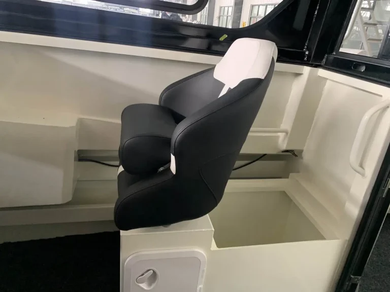 Helm seat with black and cream trim