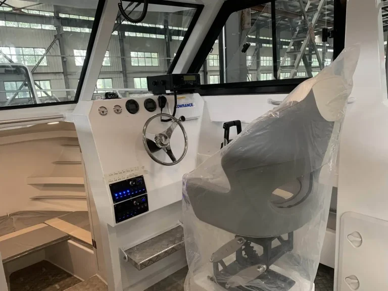 Helm with sports wheel and wrapped seats before delivery