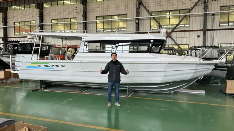 Plate aluminium charter boat nearing completion