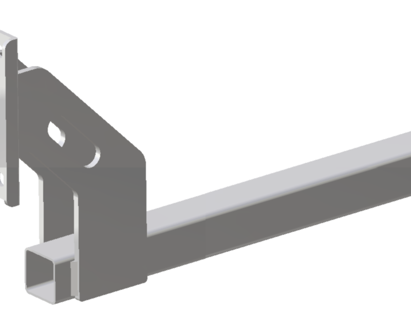 D-Flector BKT010 galvanised extension adjustment mounting bracket for a boat stone guard