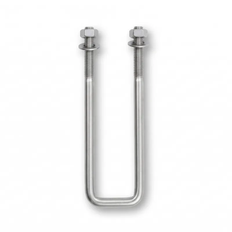 D-Flector UBT017 stainless steel rear U-bolt with nuts and washers for a boat stone guard